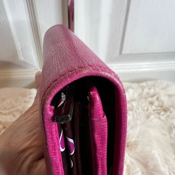 GUCCI LOVELY HEART INTERLOCKING GG LEATHER WALLET